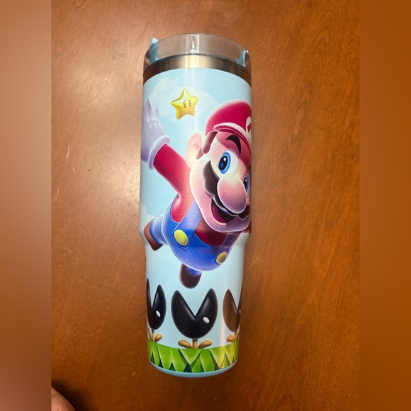 Super Mario Stainless Steel Tumbler - Blue - Picture 1 of 1